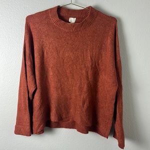 A New Day Orange Dolman Sleeve Sweater